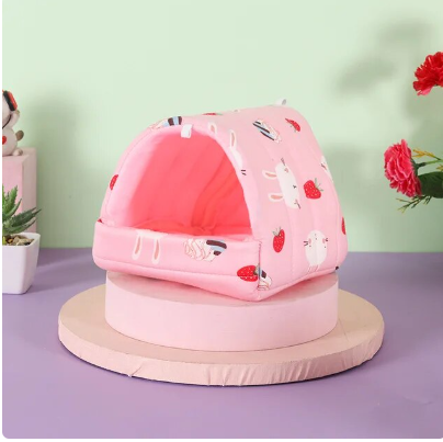 Pink Comfortable Hamster House